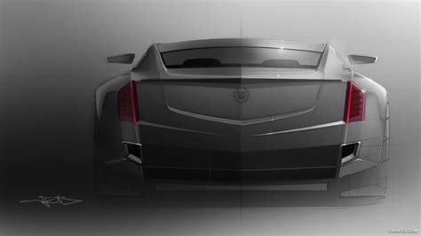 2013 Cadillac Elmiraj Concept Rear Design Sketch HD Wallpaper 13