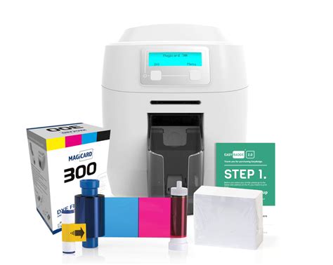 Buy Easybadge Magicard Secure Id Card Printer Bundle With Printing