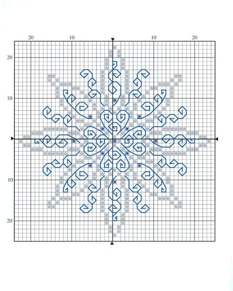 Snowflake Motifs Blackwork Blackwork Cross Stitch Blackwork