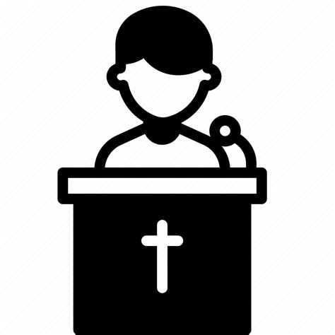 Christian Church Preaching Religion Icon Download On Iconfinder