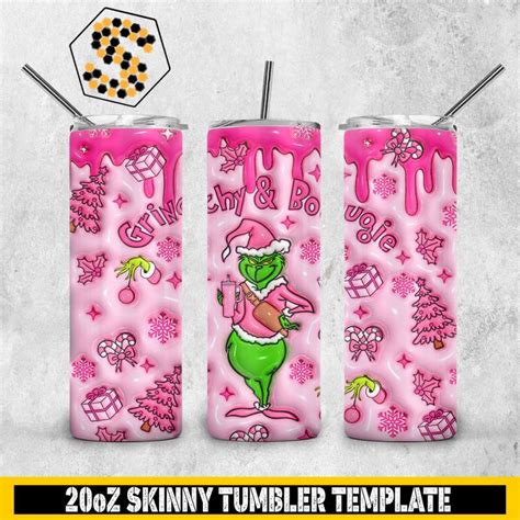 D Grinch Fuel Inflated Tumbler Wrap Svgbees