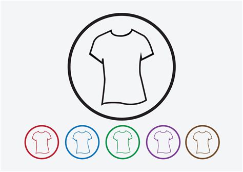 Apparel Shirt And T Shirt Icon Clothing Icons 643770 Vector Art At Vecteezy