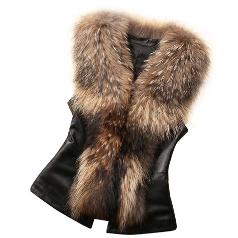 Autumn Winter Women Faux Fur Coat Jacket Female Sleeveless Ladies Fur Vest Warm Waistcoat Womens