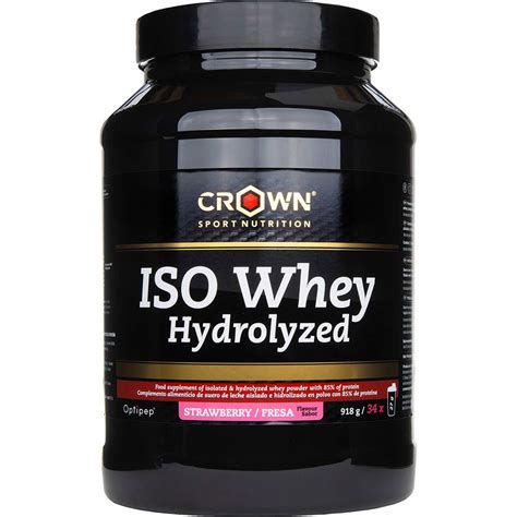 Crown Sport Nutrition Polvos Iso Whey Hydrolyzed Fresa G