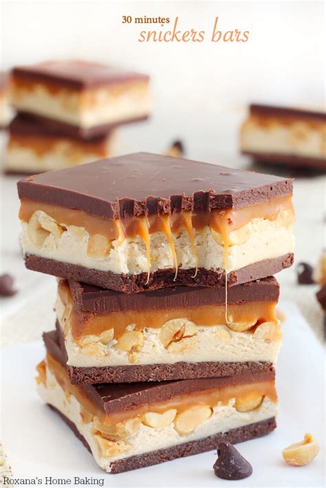 Diy Homemade Snickers Bars Recipe In 30 Mins Edible Crafts