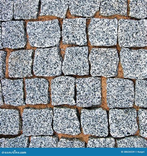 Granite Cobblestone Pavement Texture Background Stock Image Image Of