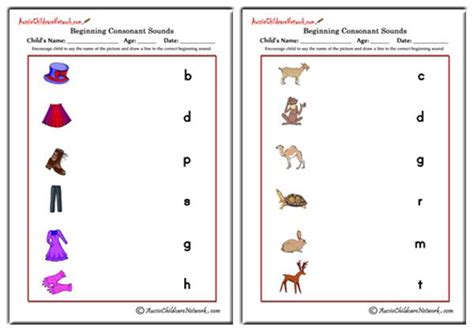 Phonics With Jc Worksheets On Phonics Beginning Consonant Sounds