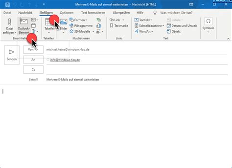 Outlook Mehrere E Mails In Einer E Mail Weiterleiten Windows FAQ