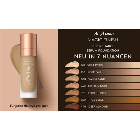 M Asam Magic Finish Supercharge Serum Foundation Ml Mit Pinsel Qvc De