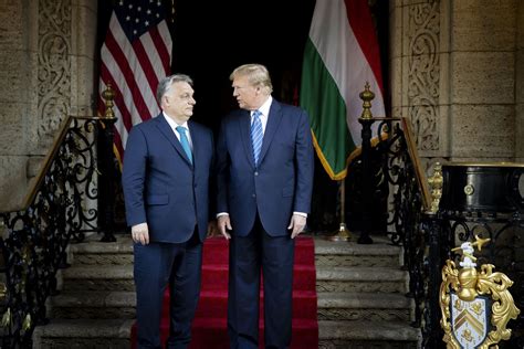 Orban Meets Trump In Florida Sparking Criticism From Biden