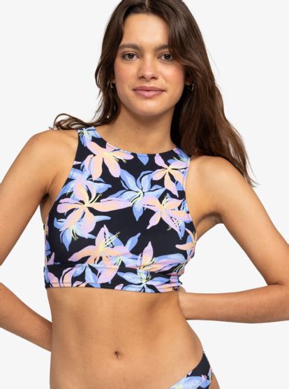 ROXY Active Crop Top De Bikini Para Mujer Roxy