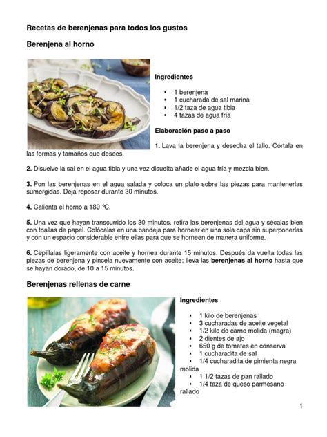 Recetas De Berenjenas Y Calabacines Pdf Fritura Queso