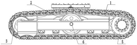履带式底盘轮系结构及作业机械的制作方法