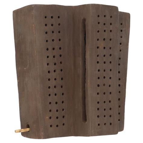 Brown Contemporary Ceramic Wall Light Made Of Local Clay By Memòri