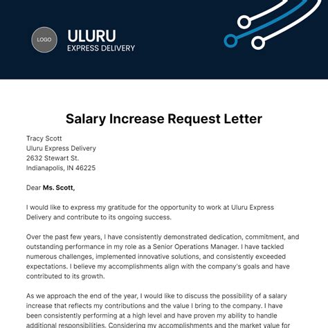 Salary Increase Proposal Letter Template Infoupdate Org