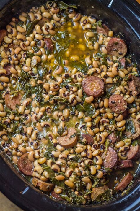 Crockpot Black Eyed Peas And Collard Greens Turnrow Table Recipe