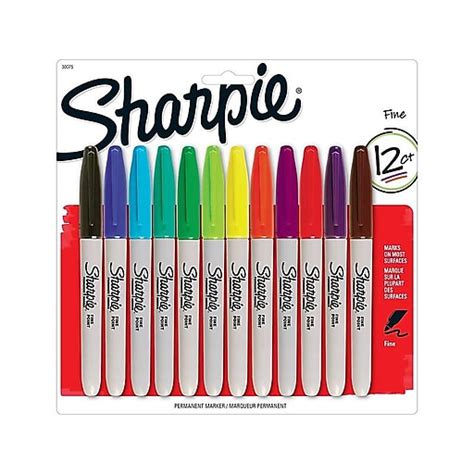 Sharpie® Fine Point Permanent Markers Assorted 12pk 30072 At Staples