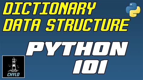 Dictionary Data Structure Python 101 Youtube