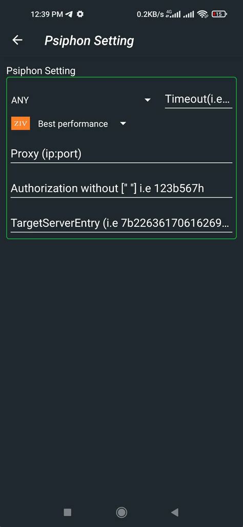 Using Psiphon In Zivpn