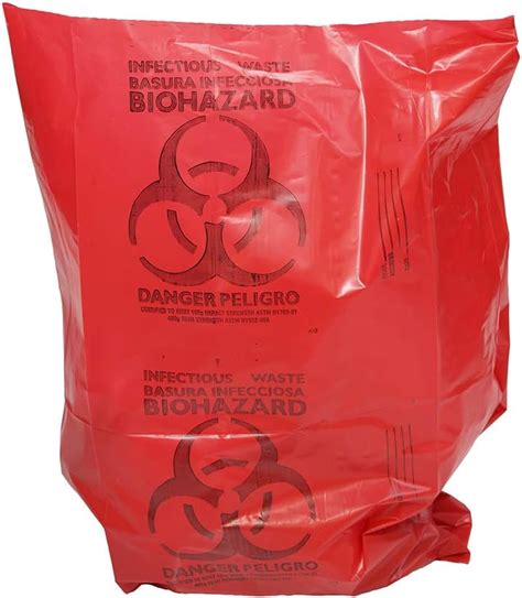 Amazon X X Mil To Gallon Red Plastic Biohazard