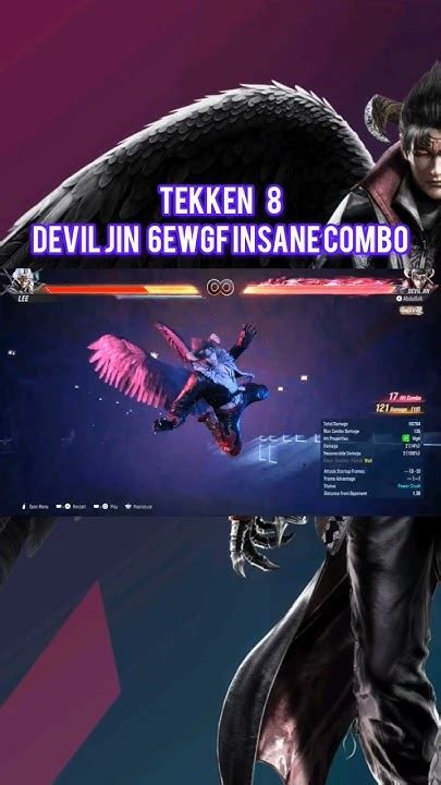 Tekken 8 Devil Jin 6ewgf Insane Combo Gaming Tekken8 Deviljin