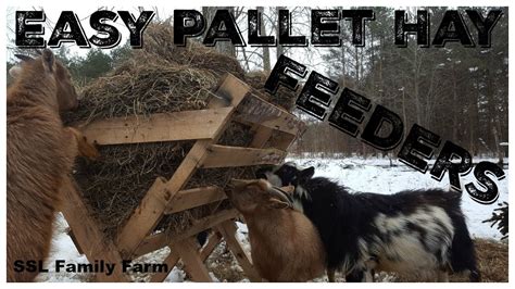 2 Easy Diy Pallet Hay Feeders Youtube