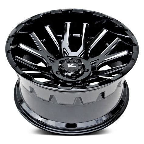 V Rock Vr X Recoil Wheels Gloss Black With Milled Accents Rims