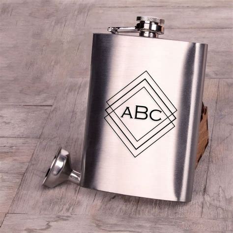 Initial Flask Liquor Flask Laser Engraved Flask Monogram - Etsy ...