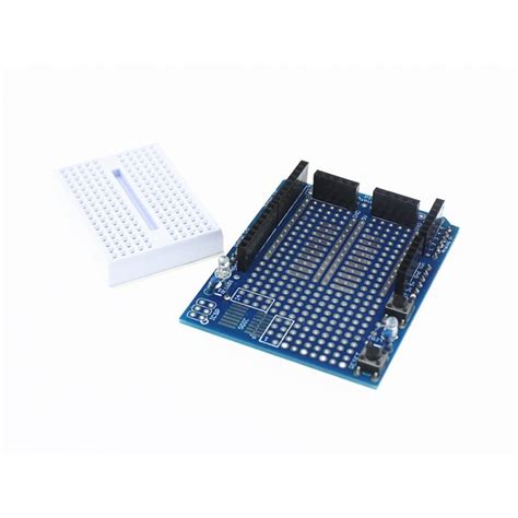 Proto Shield V For Arduino Uno R With Mini Breadboard