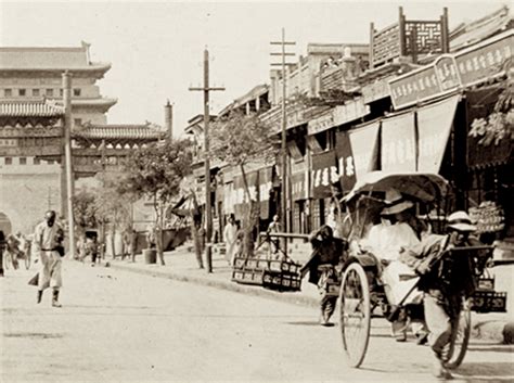 老照片 北京前门地区，1910年 1915年。威廉·博伊德·库珀 博伊德 摄影 老照片 新浪新闻