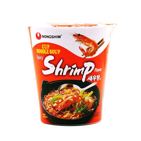 Nongshim Spicy Shrimp Cup Noodle Soup Exotic Snack Guys