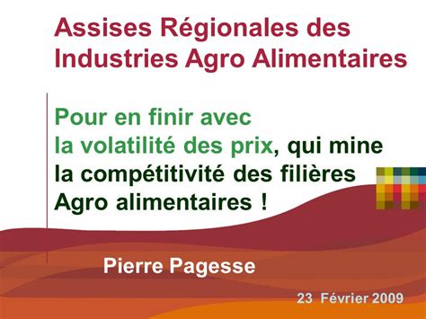 Limagrain F Vrier Assises R Gionales Des Industries Agro