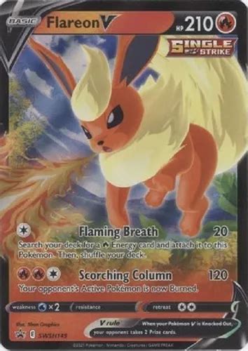 Flareon V Swsh149 Promo Ultra Raro Pokemon Tcg Cuotas sin interés