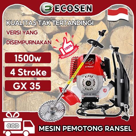 Jual Ecosen Mesin Potong Rumput Gendong Tak Brush Cutter Stroke