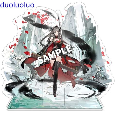 Acrylic Stand Figure Arknights Character Qiubai Anime Desktop Decor