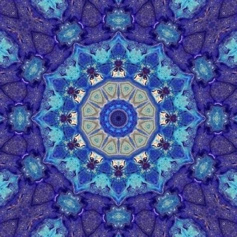 Premium Photo Abstract Mystic Blue Painted Picture Mandala Of