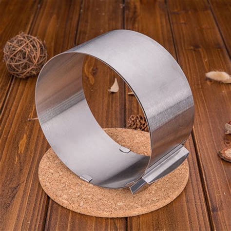 Retractable Stainless Steel 1 Pc Circle Mousse Ring Baking Tool Cake