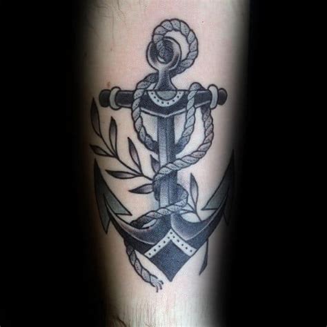 Traditional Anchor Tattoo Designs For Men Vintage Ideas