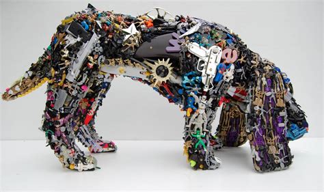 Robert Bradford Toy Sculpture Recycled Toys Recycled Art