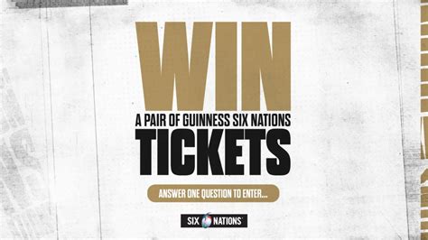 Win two tickets for the 2024 Guinness Six Nations - Guinness Men's Six ...