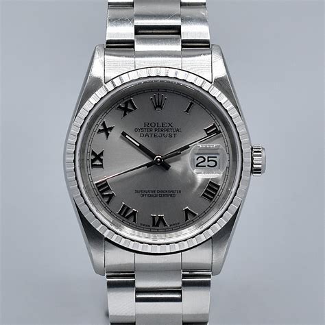 ROLEX DATEJUST REF 16220 P SERIES BOX AND PAPERS Romain Réa