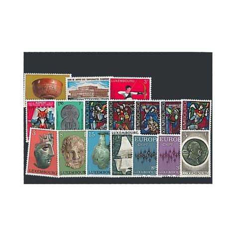 Stamps For Collectors Luxembourg Complete Year 1972 Mint NH Stamps