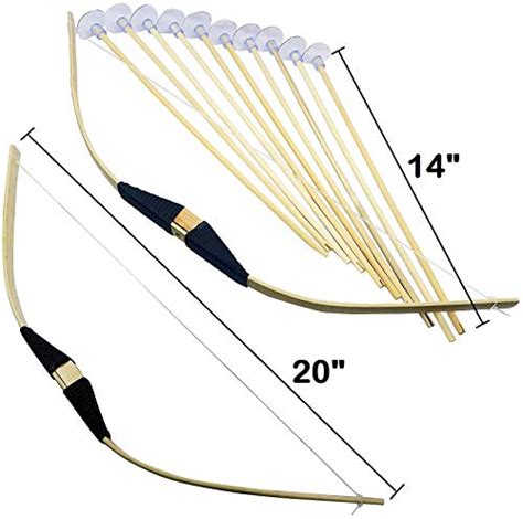 Adventure Awaits 2 Pack Handmade Wooden Bow And Arrow Set 10 Wood