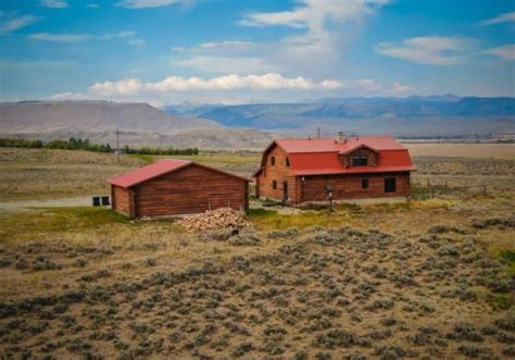 Wyoming Log Cabin W Mountain Views 709000 Country Life Dreams