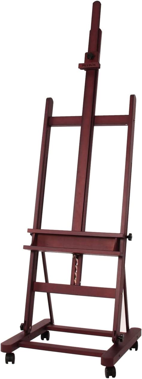 MEEDEN Extra Large Studio H Frame Easel Adjustable Tilting Solid Beech