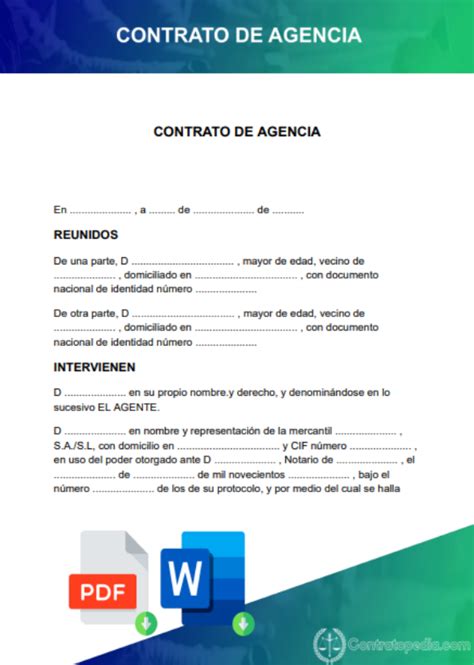 Contrato De Agencia Ejemplo