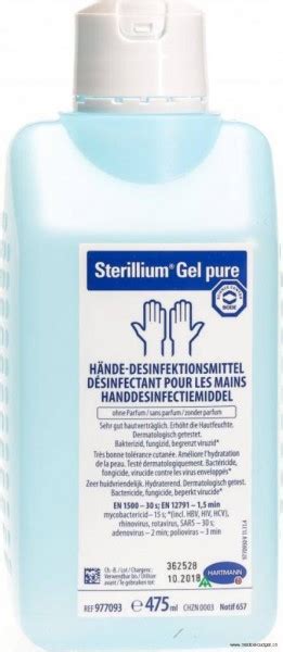 Sterillium Gel pure 475ml pour la désinfection des mains Mains