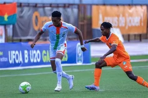 Coupe UFOA B U20 suivez en direct la finale Côte d ivoire vs Burkina