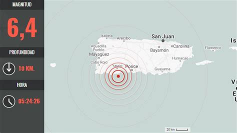 Sismo De Magnitud 6 4 Remece A Puerto Rico Y Provoca Apagón En Toda La Isla