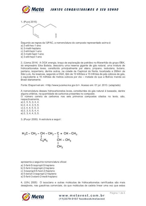 Pdf Segundo As Regras Da Iupac A Nomenclatura Do Composto